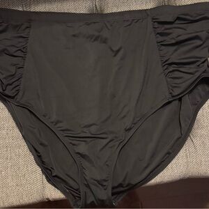 La Blanca Black High-Waist Bikini Bottom